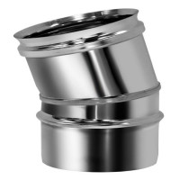 Отвод одностенный 15° (AISI-321/0,5мм) d-150 (Вулкан) Отвод одностенный 15° (AISI-321/0,5мм) d-150 (Вулкан)