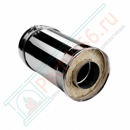 Сэндвич труба V50R с изол L=250 (AISI-321/0,8-AISI-304/0,5) d-130/230 (Вулкан-Cerablanket)