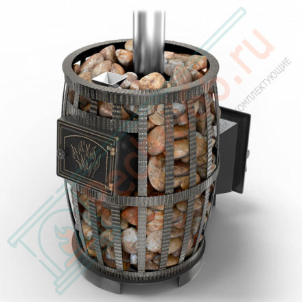 Печь для бани чугунная Легенда Русский пар ковка 30 (240) (Везувий)