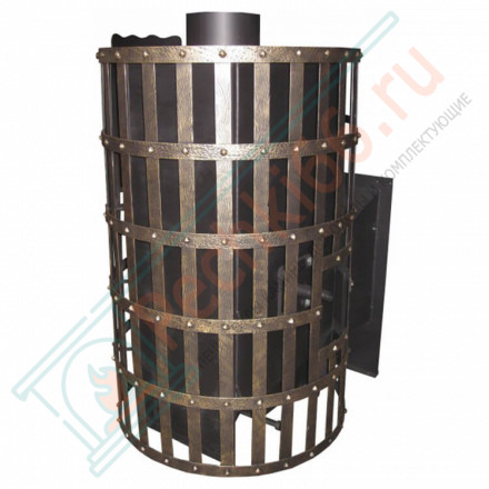 Печь для бани № 01Р бочка прямая (Тройка) до 30 м3