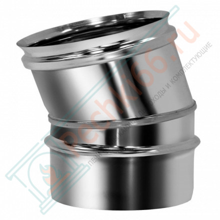 Отвод одностенный 15° (AISI-321/0,5мм) d-250 (Вулкан)