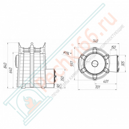 Банная печь Екатерина СТОУН стронг со стеклом (Добросталь)