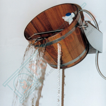 Обливное ведро Перевертыш 14,5 л, порода дерева лиственница (Blumenberg)