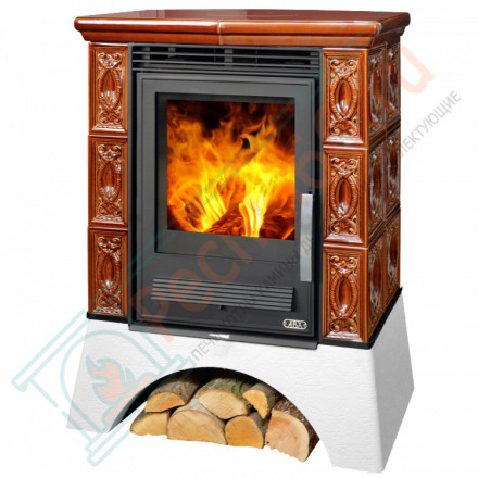 Керамическая печь Helvetia KP, металлический цоколь, Т/О 6.9 кВт, 2-цвета (ABX)