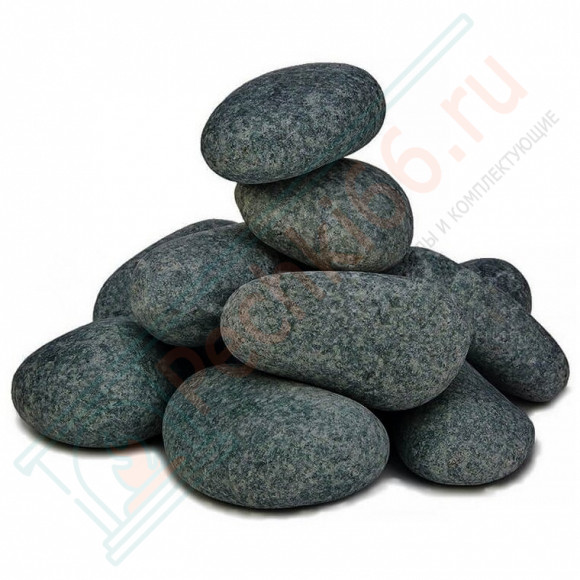 Камень Пироксенит "Черный принц" шлифованный, 20 кг, м/р Хакасия (ведро), 20 кг в Новосибирске