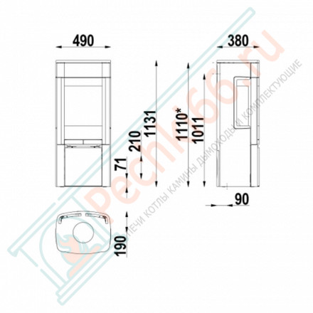 Печь-камин Scan 41-2 (Scan)