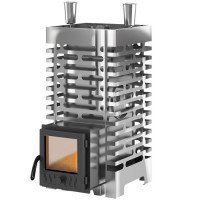 Печь для бани из нержавейки ASTON 20 INOX стекло