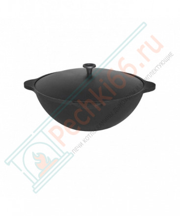 Казан из чугуна с крышкой 12л. (Везувий)