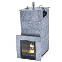 Печь для бани Геленджик с боковым подключением в талькохлорите (ИзиСтим)