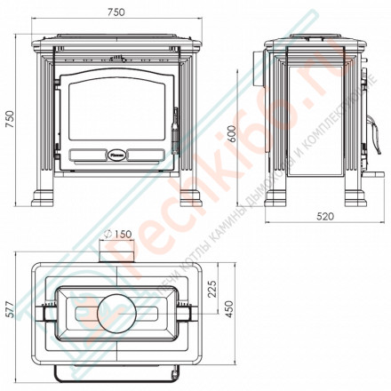 Печь-камин Plamen Tena N