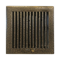 Каминная решетка с регулировкой, 170х170-D125, бронза (Megaprom)