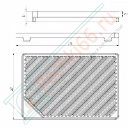 Решетка чугунная для мангала "Гриль" (Везувий)