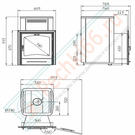 Печь для бани Калина Inox БСЭ антрацит НВ ПРА (T.M.F) до 30 м3