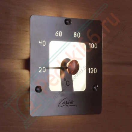 Термометр для сауны Cariitti SQ белый, требуется 1 оптоволокно D=2-4 мм