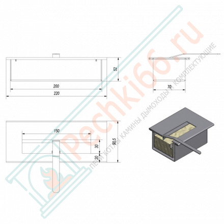Горелка для биокамина Mini (Kratki)