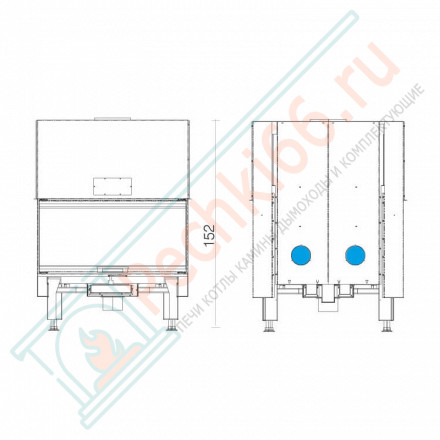 Каминная топка WINDO3 85 (EdilKamin) 12 кВт