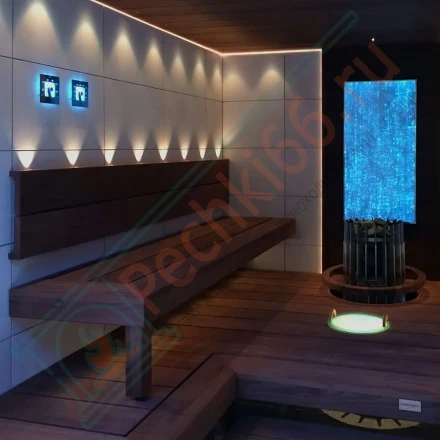 Гигрометр для сауны Cariitti SQ белый, требуется 1 оптоволокно D=2-4 мм