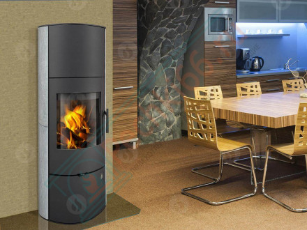 Печь-камин Evora Akum камень (Romotop)