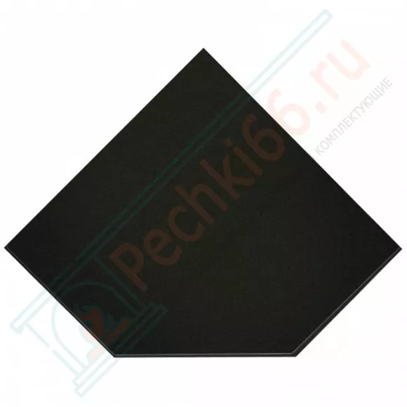 Притопочный лист VPL021-R9005, 1100Х1100мм, чёрный (Вулкан) в Новосибирске