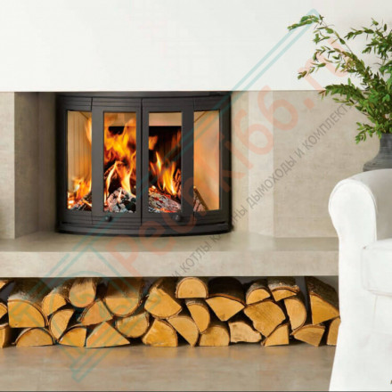 Чугунная топка NI-22 со складными дверцами (Nordpies)