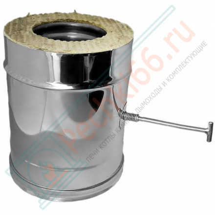 Задвижка повортная V50R с изол (AISI-321/0,8-AISI-304/0,5) d-104/200 (Вулкан-Cerablanket)