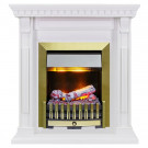 Каминокомплект Orlean - Белый дуб с очагом Danville Antique Brass FB2 Каминокомплект Orlean - Белый дуб с очагом Danville Antique Brass FB2