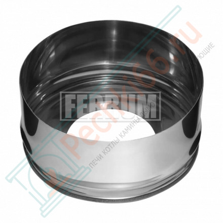 Заглушка с отверстием внутреняя (НЕРЖ-430/0,5) d-150/210 (Феррум)