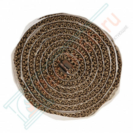 Базальтовый термостойкий самоклеящийся шнур 10мм. (2м/п) до +700 C° (Россия)