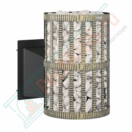 Печь для бани Скиф 28 (Панорама) Ковка 2022 (Везувий)