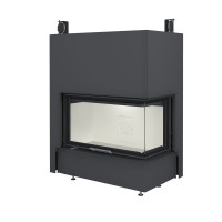 Каминная топка CFR 1000W правая, белый шамот (Stav)