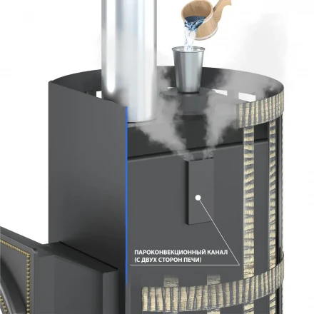 Печь для бани Скиф Парогенератор Стандарт (ДТ-4) (Везувий)