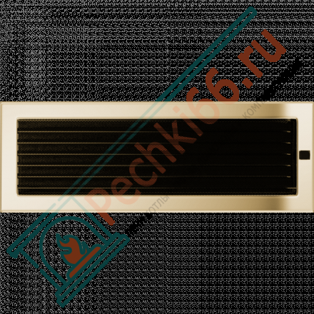 Вентиляционная решетка для камина с жалюзи 170х480, позолоченная (FireWay)