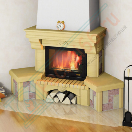 Облицовка Элегия (рустик) 800, желтый, желто-серый, красно-розовый, песочно-желтый (Мета)