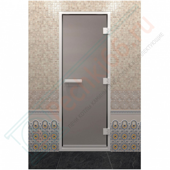Стеклянная дверь DoorWood Хамам Сатин 200х70 (по коробке) в Новосибирске