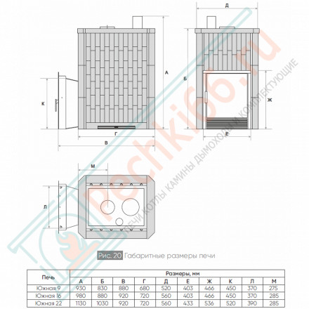Печь банная Южная 16 змеевик (ИзиСтим)