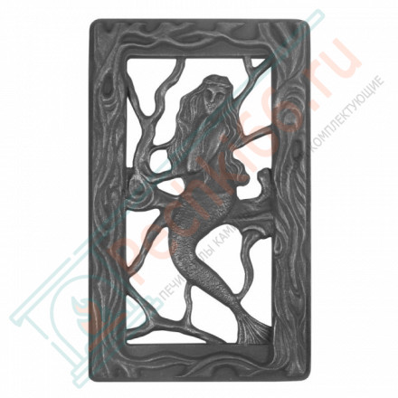 Решетка чугунная вентиляционная РВ-1А "Русалка" крашеная верхняя (Рубцовск-Литком)