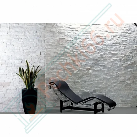 Плитка из камня кварцит белый 350 x 180 x 10-20 мм (0.378 м2 / 6 шт)