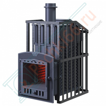 Чугунная печь для бани Гефест GFS-ЗК 30 (П2) Ураган (ТехноЛит)
