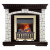 Электрический Каминокомплект Glasgow - Венге / Белый с очагом Danville Brass FB2