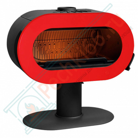 Печь-камин FIFTY SUR PIED красная эмаль (INVICTA)