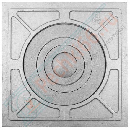 Плита чугунная П1-5, под казан от 8 до 10 л (512х512х20) (Рубцовск)